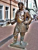 Скульптура "Нижегородский купец". © Башин Денис Анатольевич @ Wikimedia Commons / CC BY-SA 4.0.