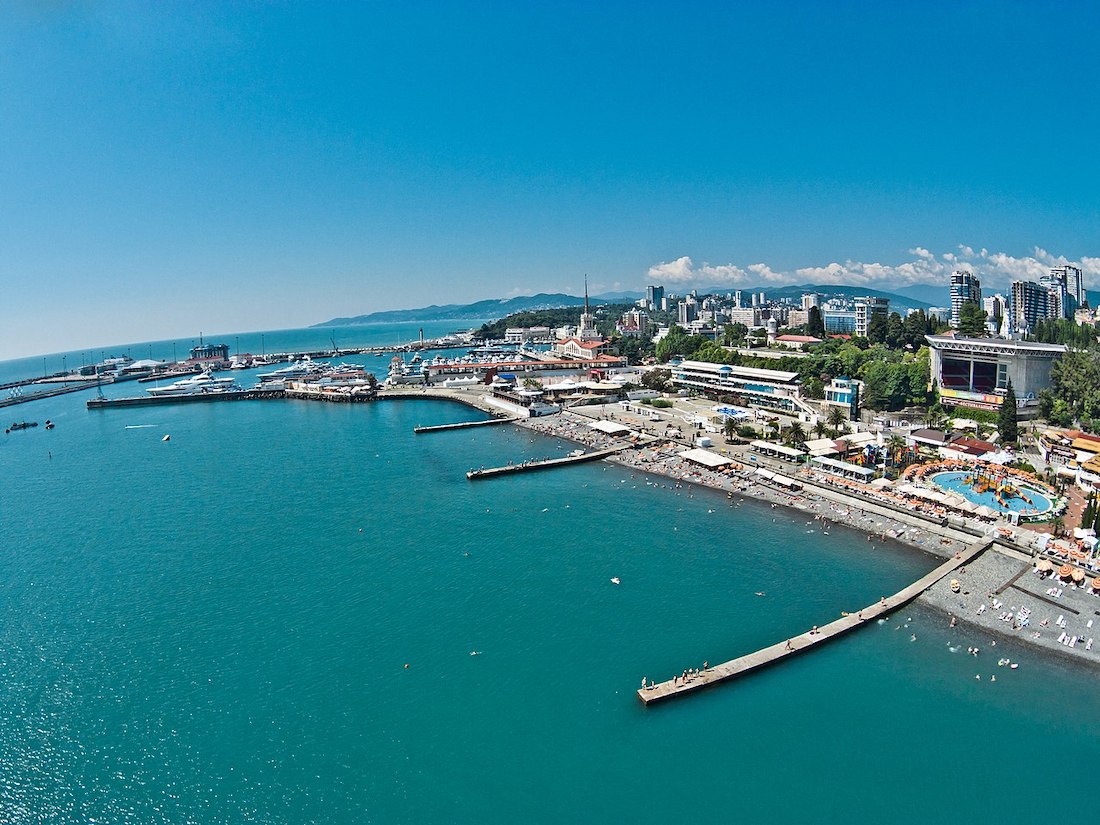 Mayak beach in Sochi