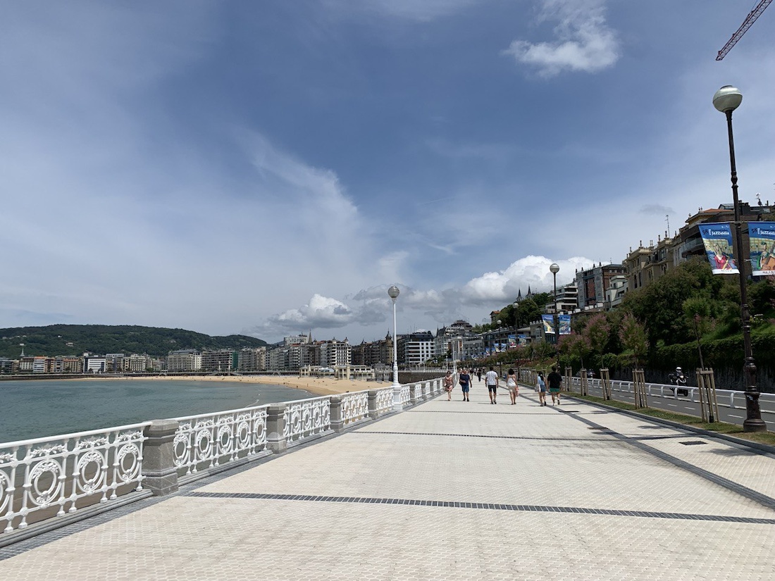 promenade in san sebastian